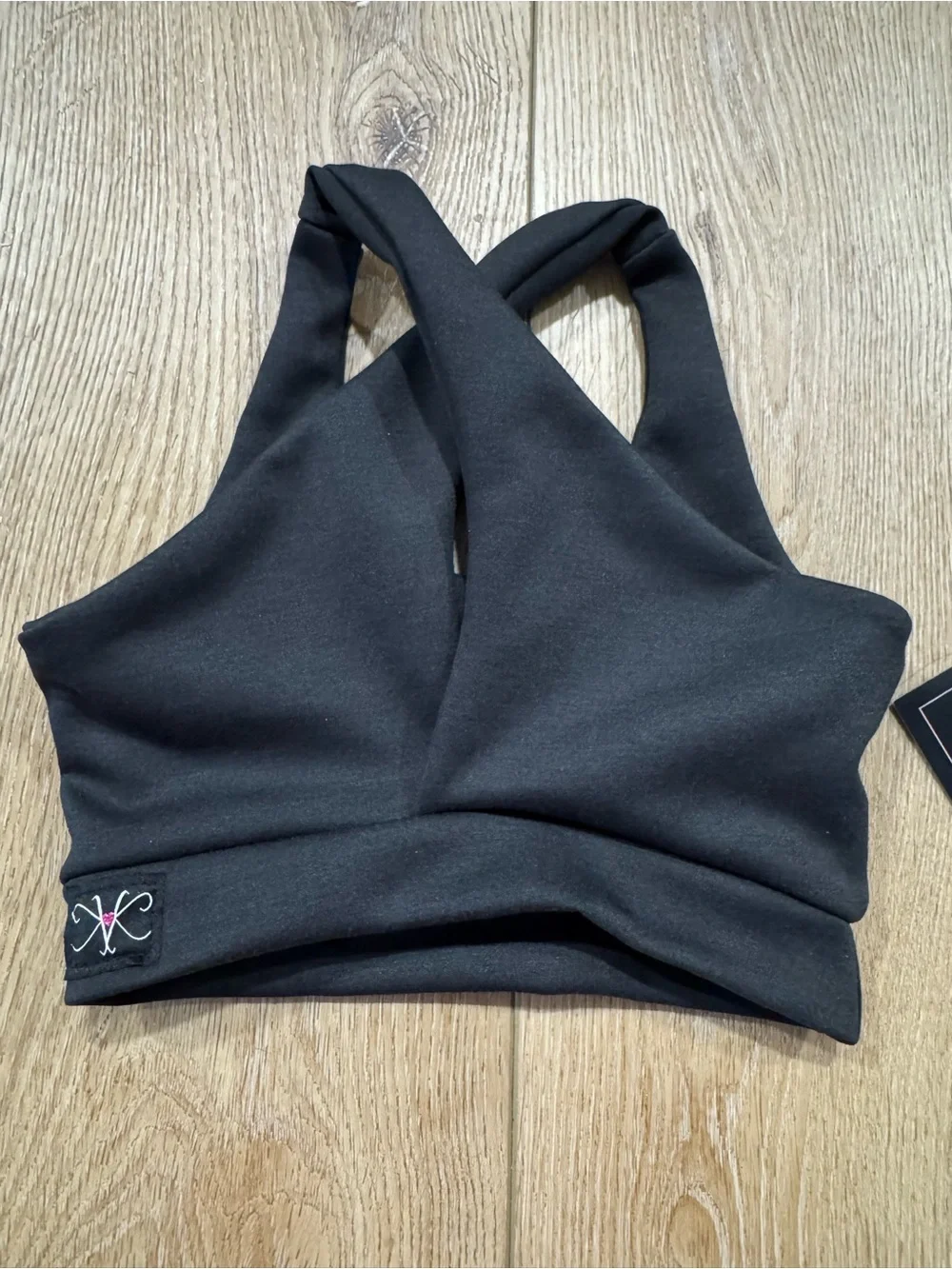 NWT Kandi Kouture Luxe Life Bra Top Black Child Medium CM 5/6 Dancewear